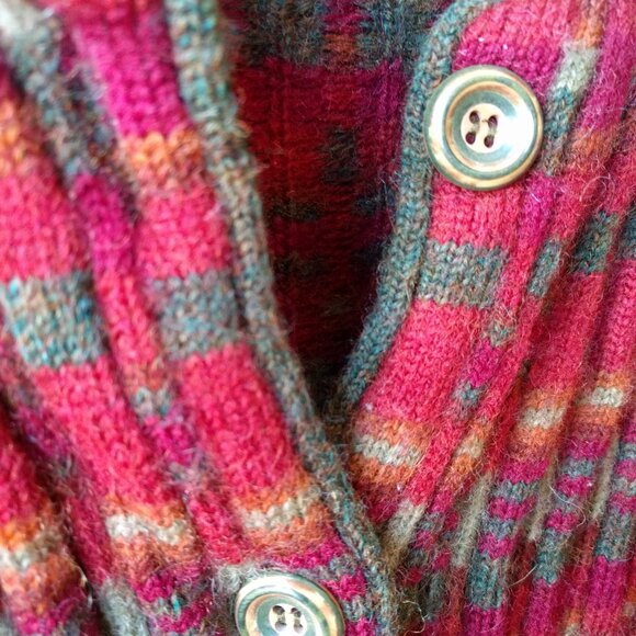 Stunning 100% Wool Cardigan CHERRY LEWIS - Picture 4 of 7